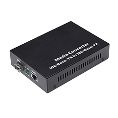 1x10Gbase-TX to 1x10Gbase-FX SFP Slot Fiber Switch